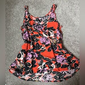 VANS Floral Sleeveless Top